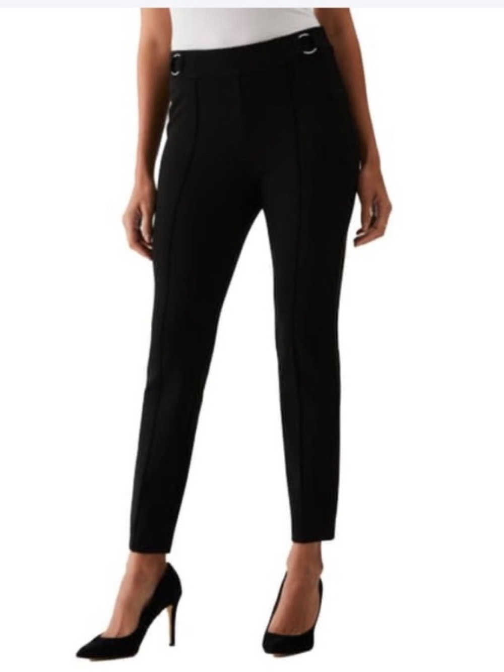 Classic Black Slim Dress Pants